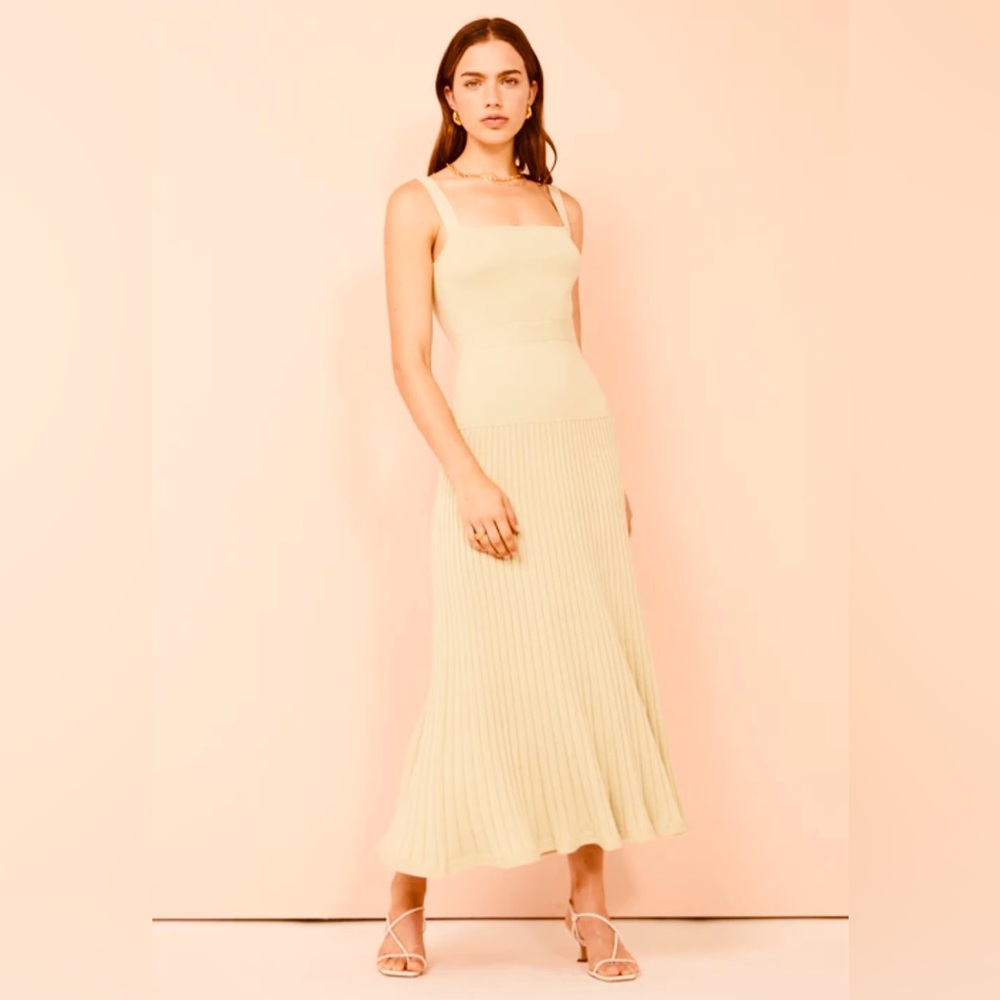 Anna Quan Chantelle Ribbed Knit Midi Dress (size AU 8, US 4)
